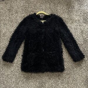 Love Tree Black Fur Jacket
